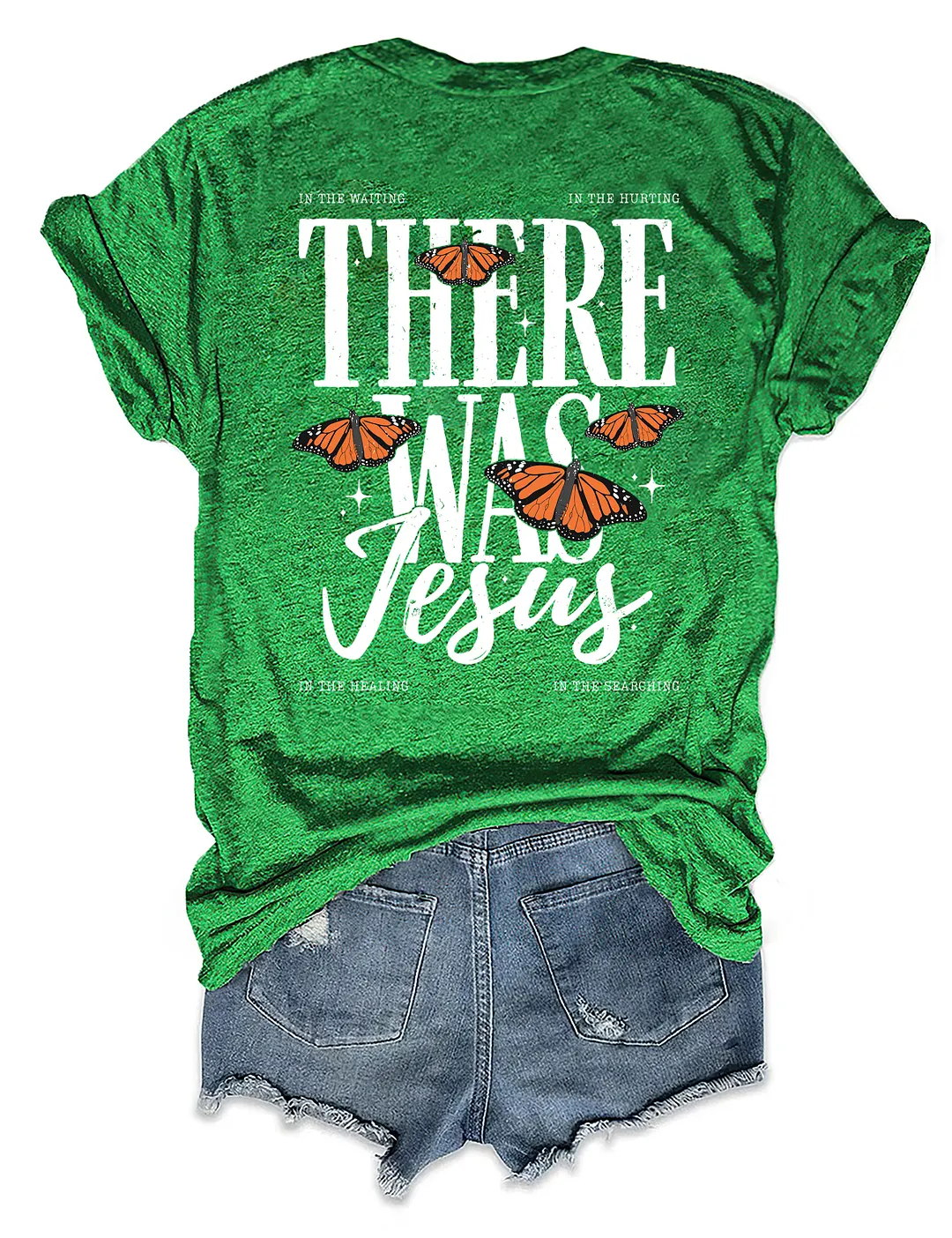 In The Hurting There Was Jesus Butterfly T-shirt