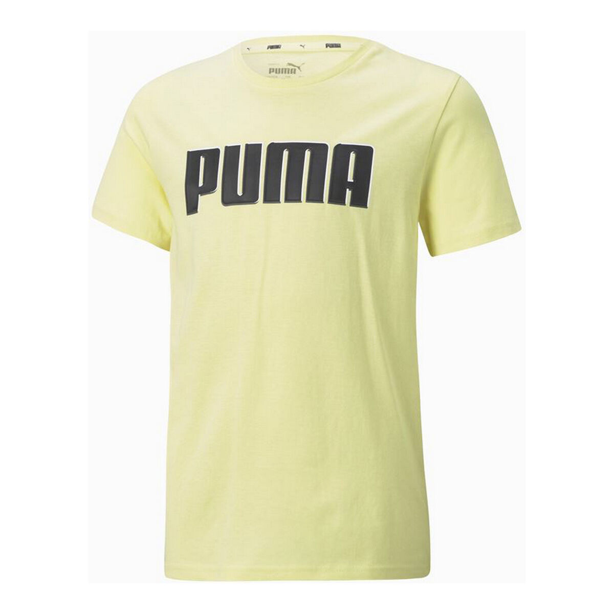 Child's Short Sleeve T-Shirt Puma  Alpha Graphic Yellow - sale.kim -  endless selection of finest brands