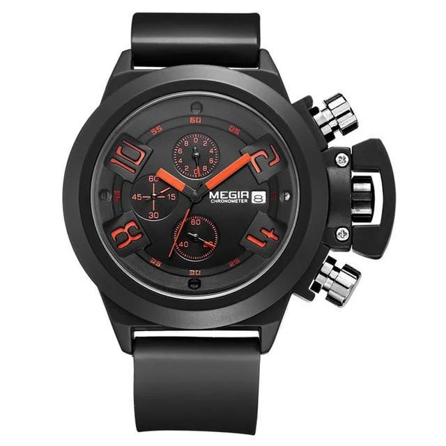 Crown Chronograph Military Watch