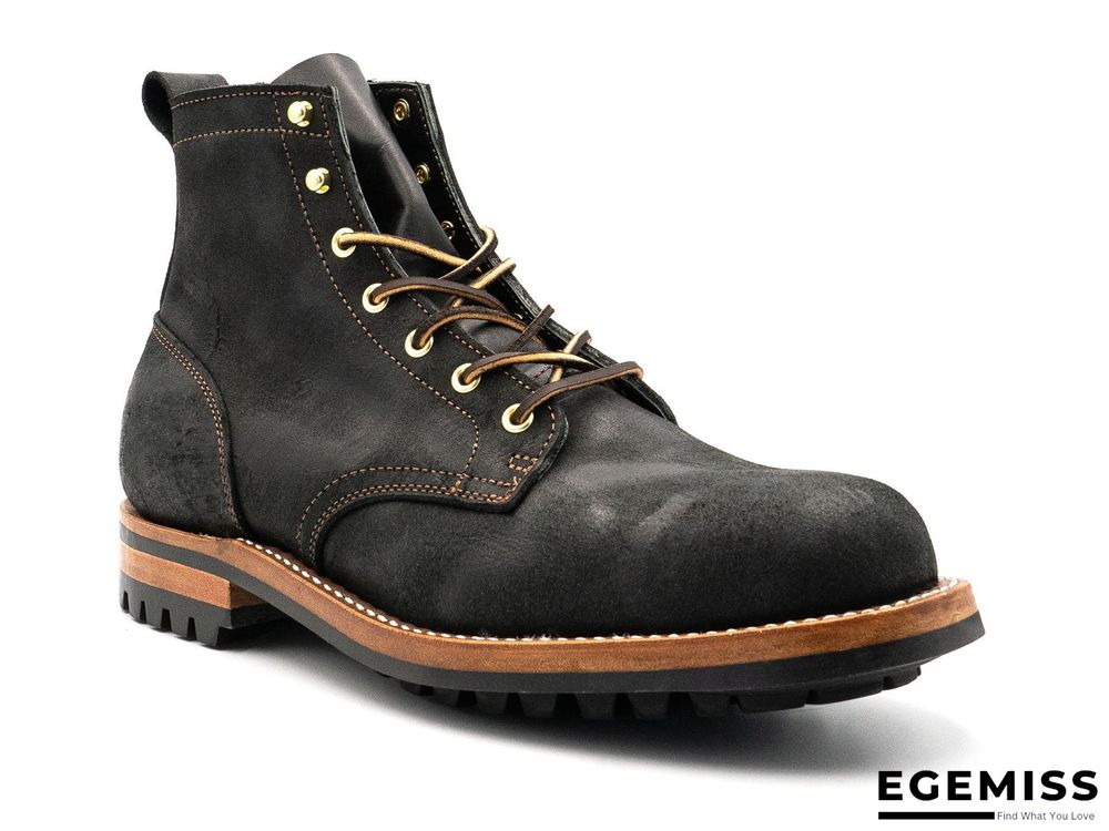 Cow Split Leather Men Boots Comfortable Boots Men Footwear Rubber Ankle Boots Men's Shoes | EGEMISS