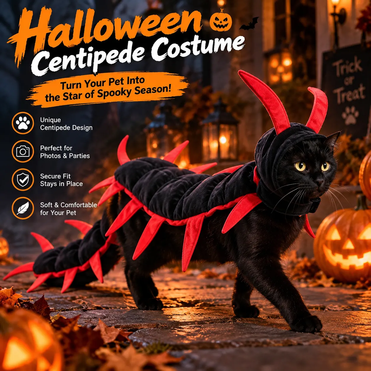 Halloween pet costume lifestyle scene