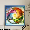 (Stamped/Counted) Tai Chi Scenery Of Four Seasons-11CT Cross Stitch 40*40cm