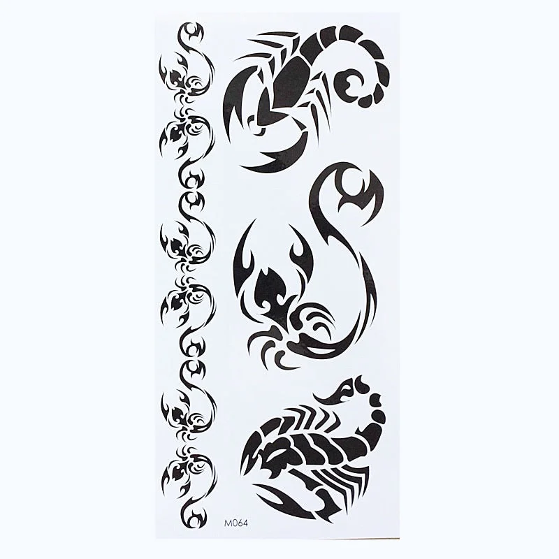 Waterproof Temporary Tattoo sticker 3D Scorpions tattoo Water Transfer fake tattoo flash tattoo for men