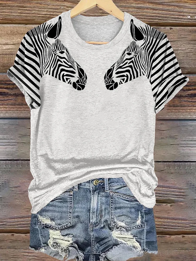 Zebra Print T-shirt
