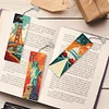 3Pcs Diamond Painting Famous Building Bookmark Making Kit for Book Lovers