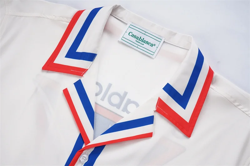 Casablanca 2023SS New Product Silk Short Sleeve Shirt