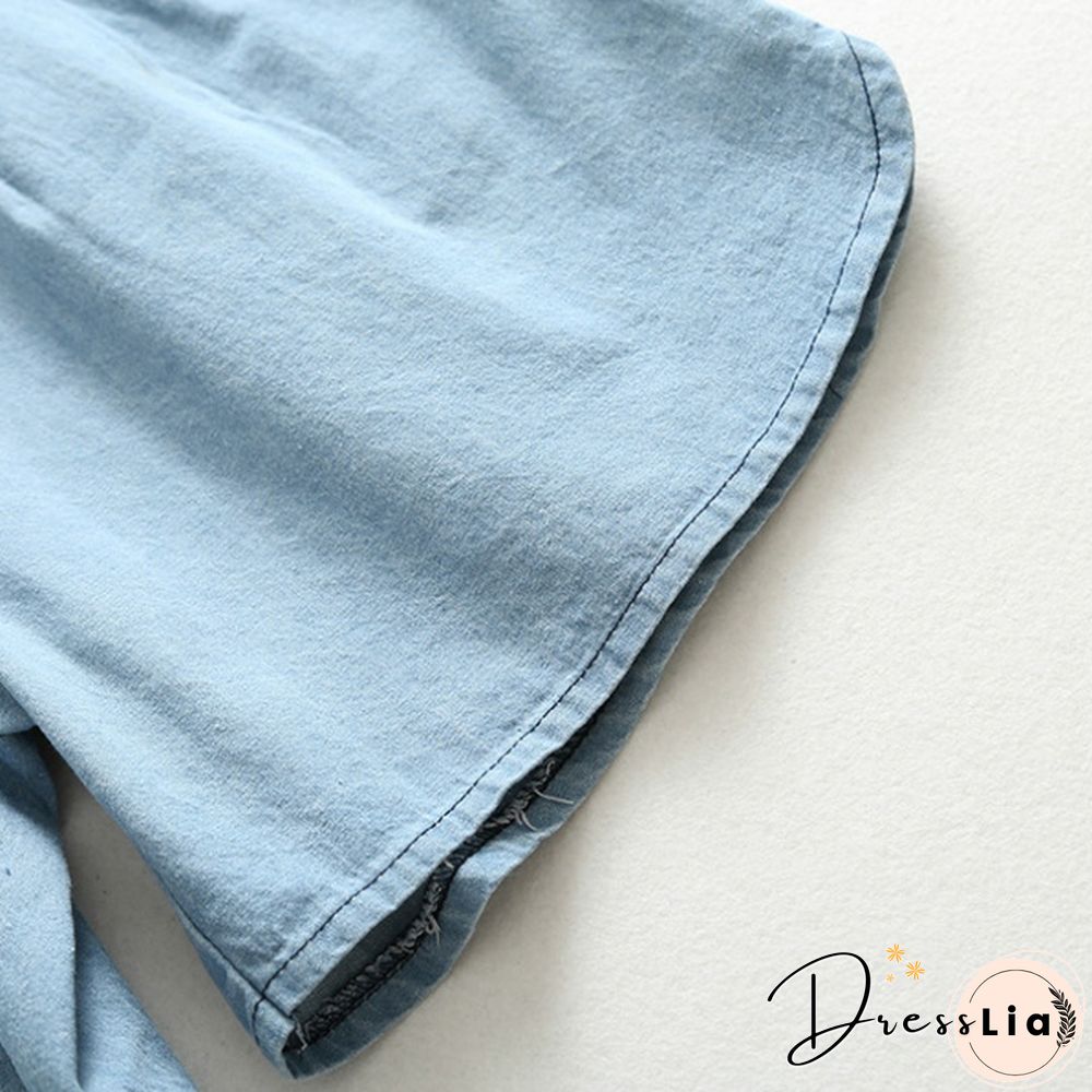 Maternity Pregnancy Women Pregnant Summer Denim Shorts Over Bump Pants Casual