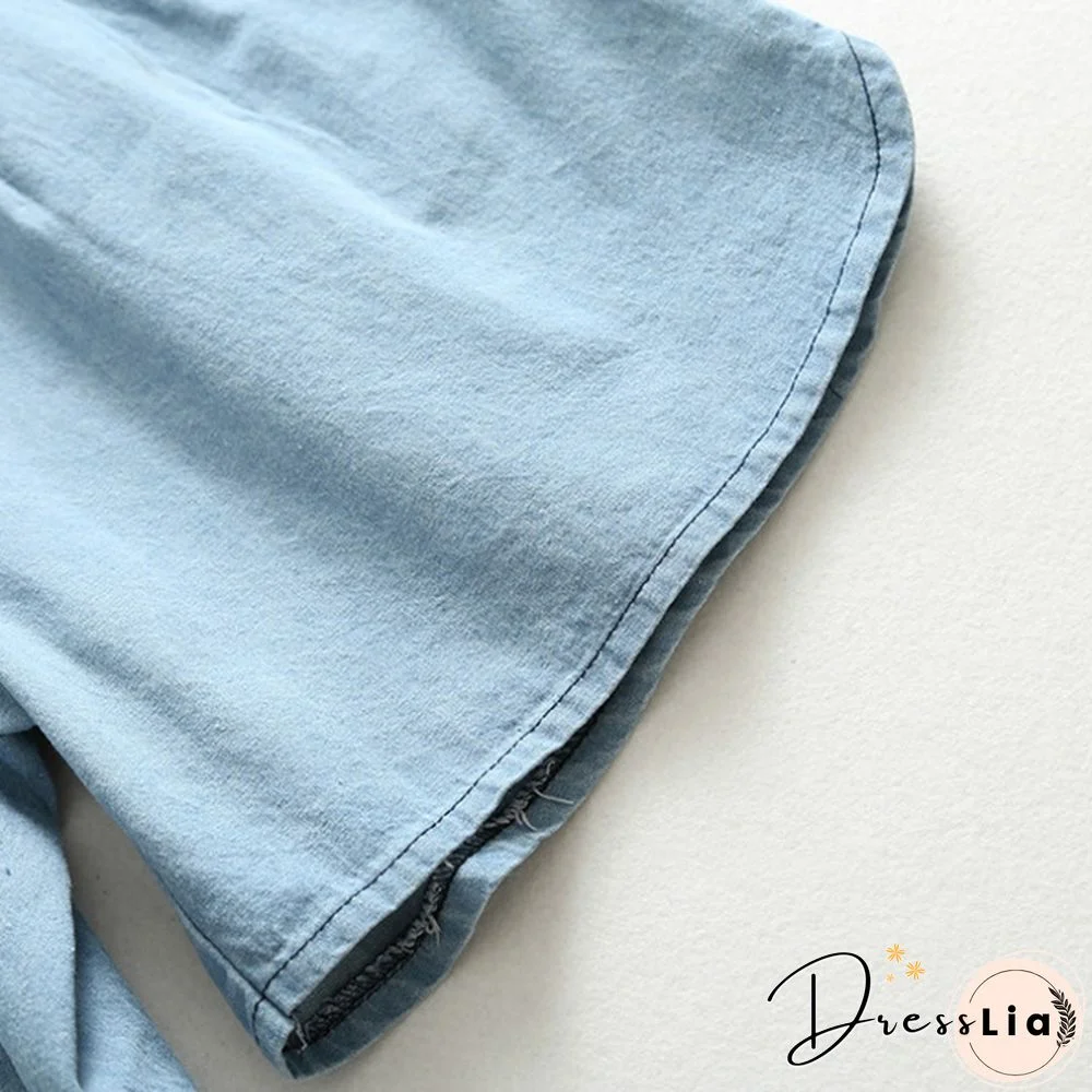 Maternity Pregnancy Women Pregnant Summer Denim Shorts Over Bump Pants Casual