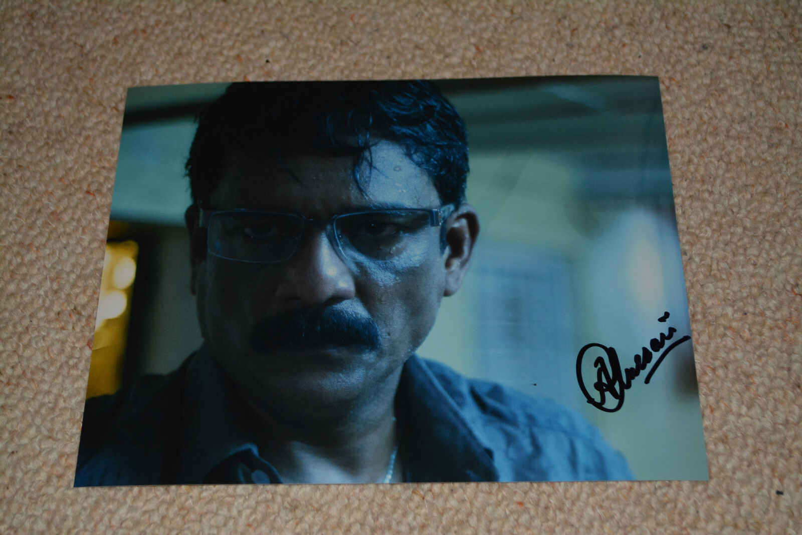 ADIL HUSSAIN signed autograph In Person 8x10 BOLLYWOOD LIFE OF PI SUNRISE