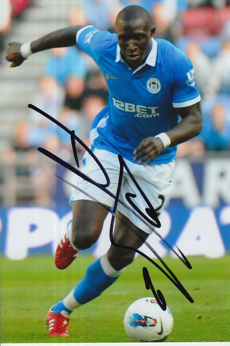 WIGAN HAND SIGNED MOHAMED DIAME 6X4 Photo Poster painting 3.