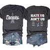 Dynasty They Hate Us Cause They Ain't Us For New England Football Tee