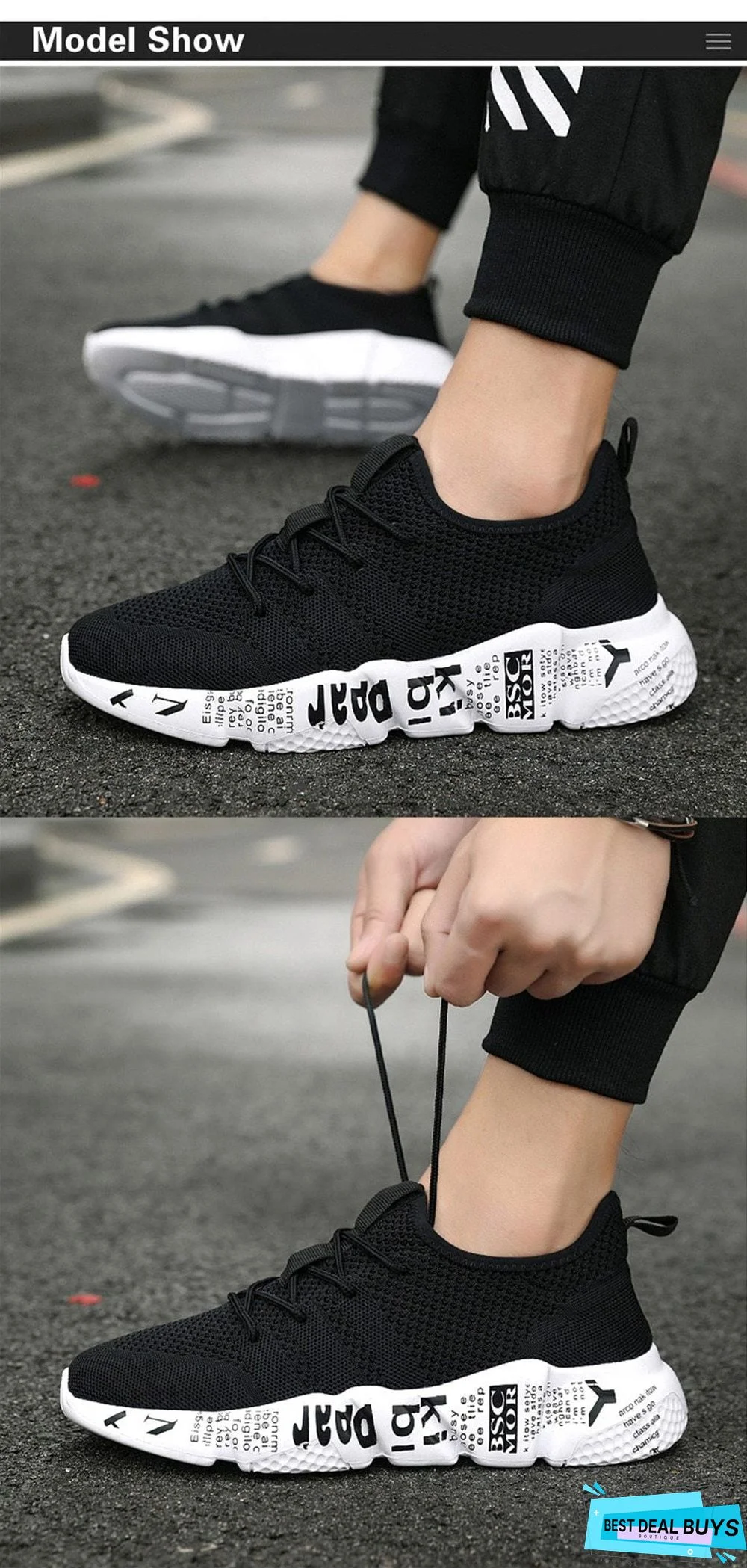 Men Casual High Quality Fashion Style Shoes Comfortable Mesh Outdoor Walking Jogging Sneakers