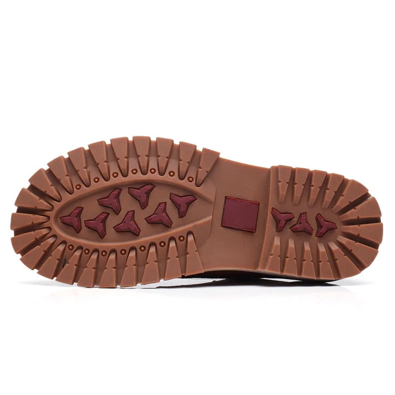 VRYHEID 2022 Men Casual Shoes Men Martins Leather Shoes Work Safety Shoes Winter Waterproof Ankle Botas Brogue Plus Size 37-47