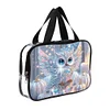DIY Diamond Art Rhinestone Makeup Bag Crystal Transparent PVC Storage Pack Kit