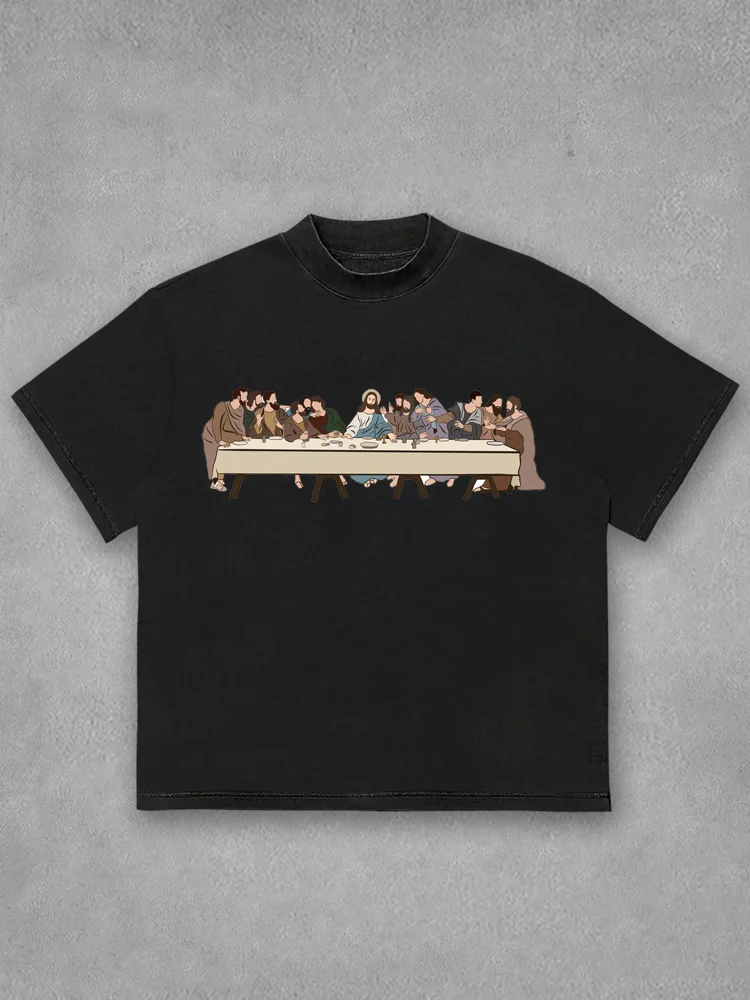 The Last Supper Cartoon T-shirt