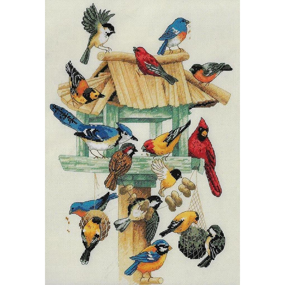 Bird Full 11CT Pre-stamped Canvas(30*40cm) Cross Stitch