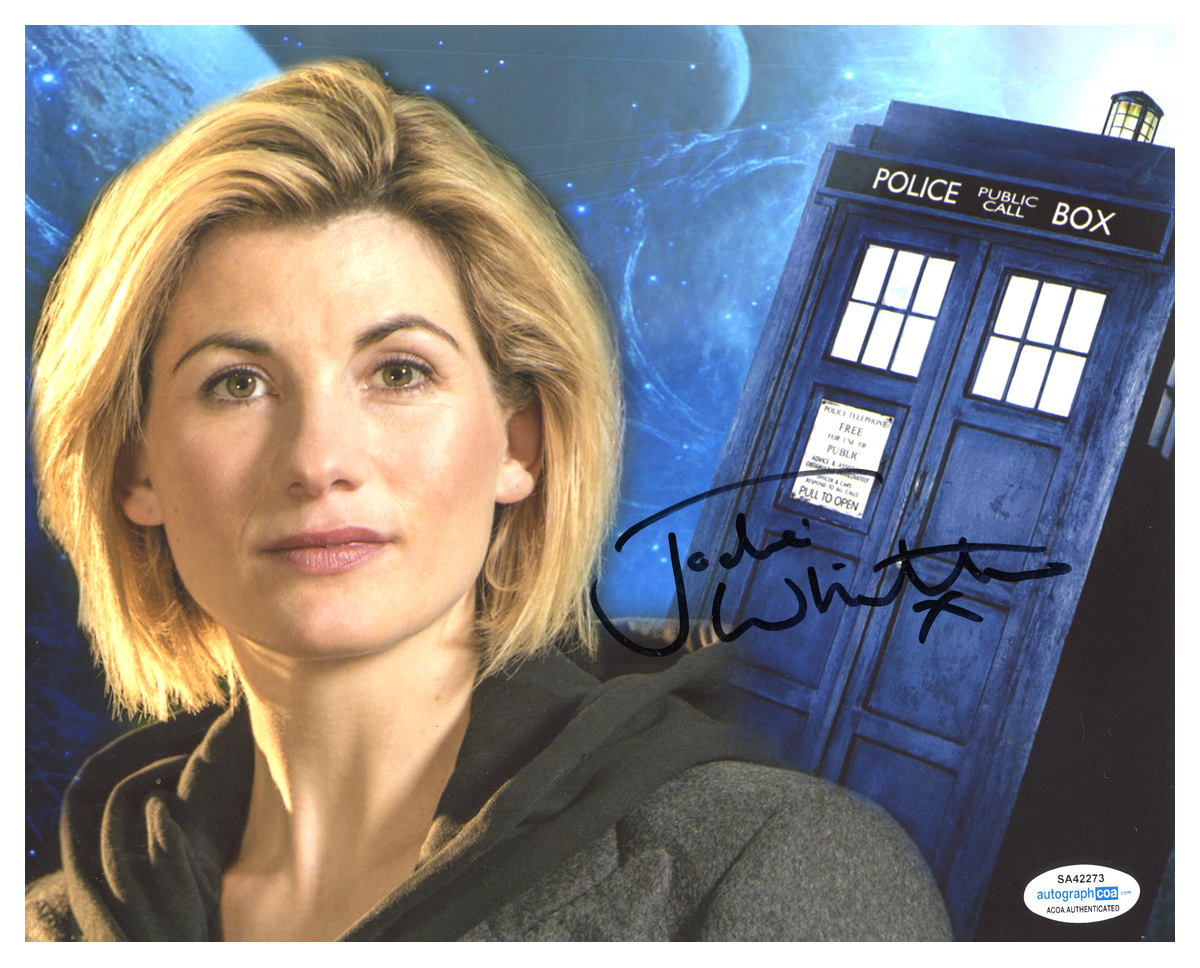 Jodie WHITTAKER Signed 10X8 Photo Poster painting DR WHO Genuine Autograph AFTAL ACOA TPA (7441)