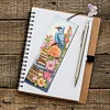 3Pcs Diamond Painting Bird and Book Bookmark Making Kit