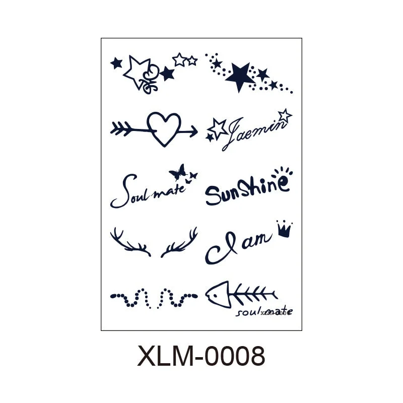 Juice Tattoo Sticker Simple Semi-permanent Imitation Tattoo Tattoo Sticker Personality Flower Arm Big Picture Sticker