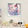 Colorful Butterfly Girl-11CT Stamped Cross Stitch 40*40cm