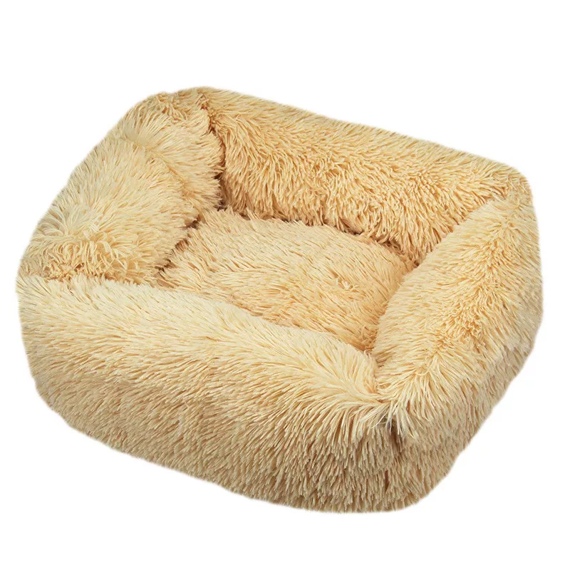 Plush Dog Bed, Calming Dog Bed -Plush Donut Cat & Dog Bed - Cosy Calming Pet Bed