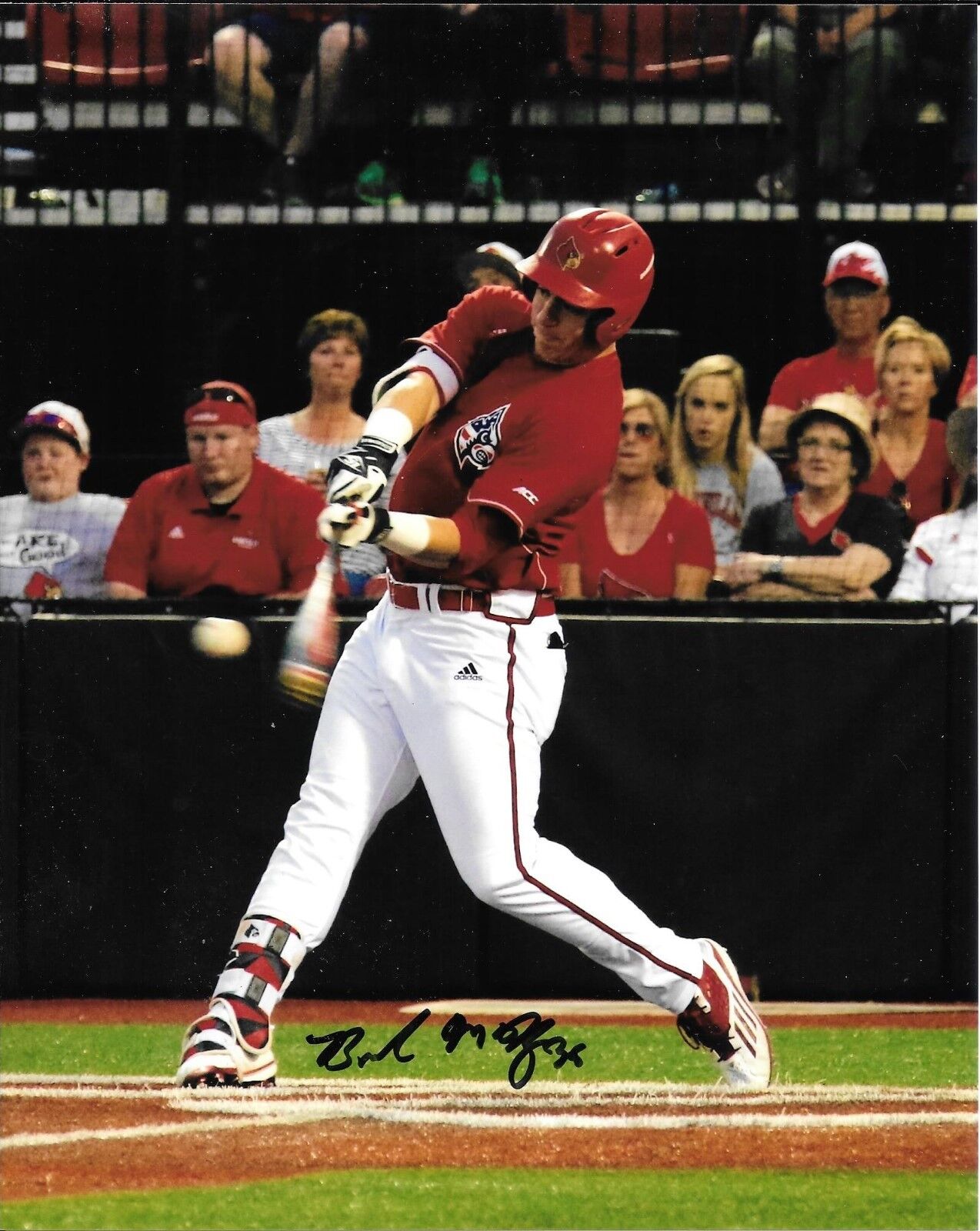 TAMPA BAY RAYS BRENDAN McKAY HAND SIGNED LOUISVILLE CARDINALS 8X10 Photo Poster painting W/COA