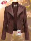 【📣Duży rabat】【HM】2026🔥 Damska sk&oacute;rzana kurtka
