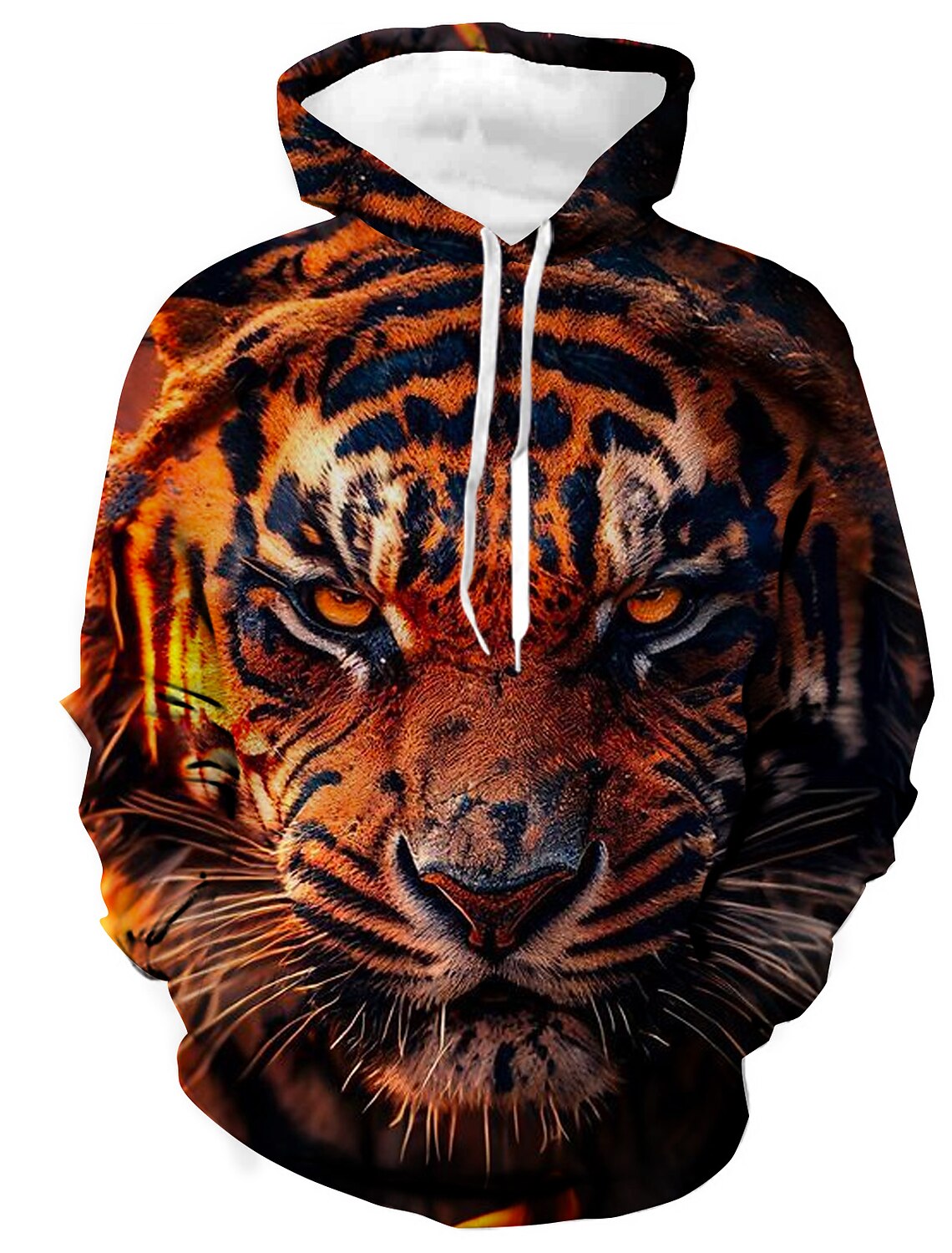 Destinybetclub New Graphic Lion Men's Fashion 3D Print Hoodie Streetwear Hoodies Long Sleeve Hooded Print Front Pocket Spring Hoodie Sweatshirt