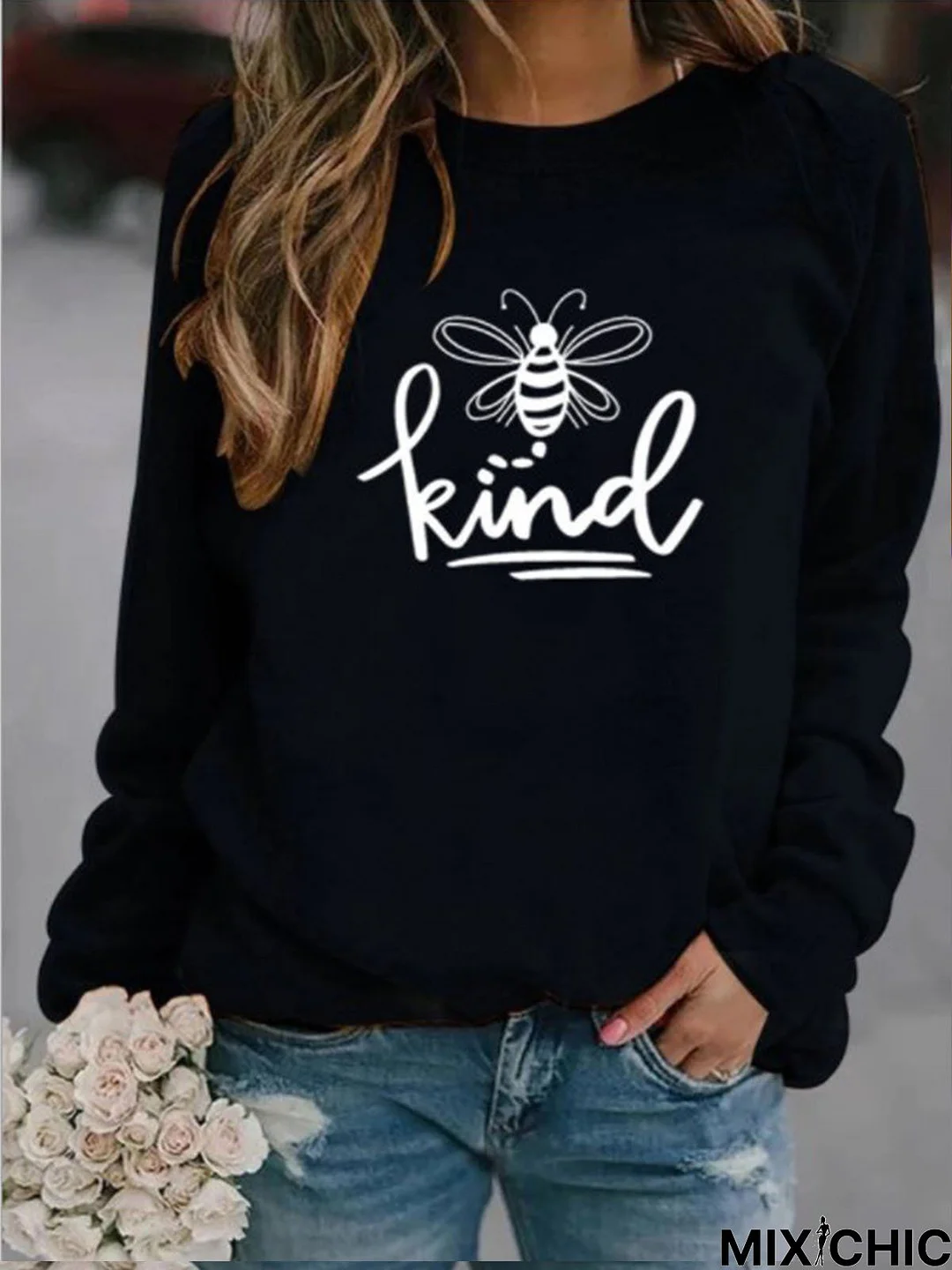 Long Sleeve Crew Neck Top