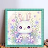 >SALE<Full Embroidery Eco-cotton Thread 11CT Printed Zodiac Rabbit Cross Stitch40x40cm
