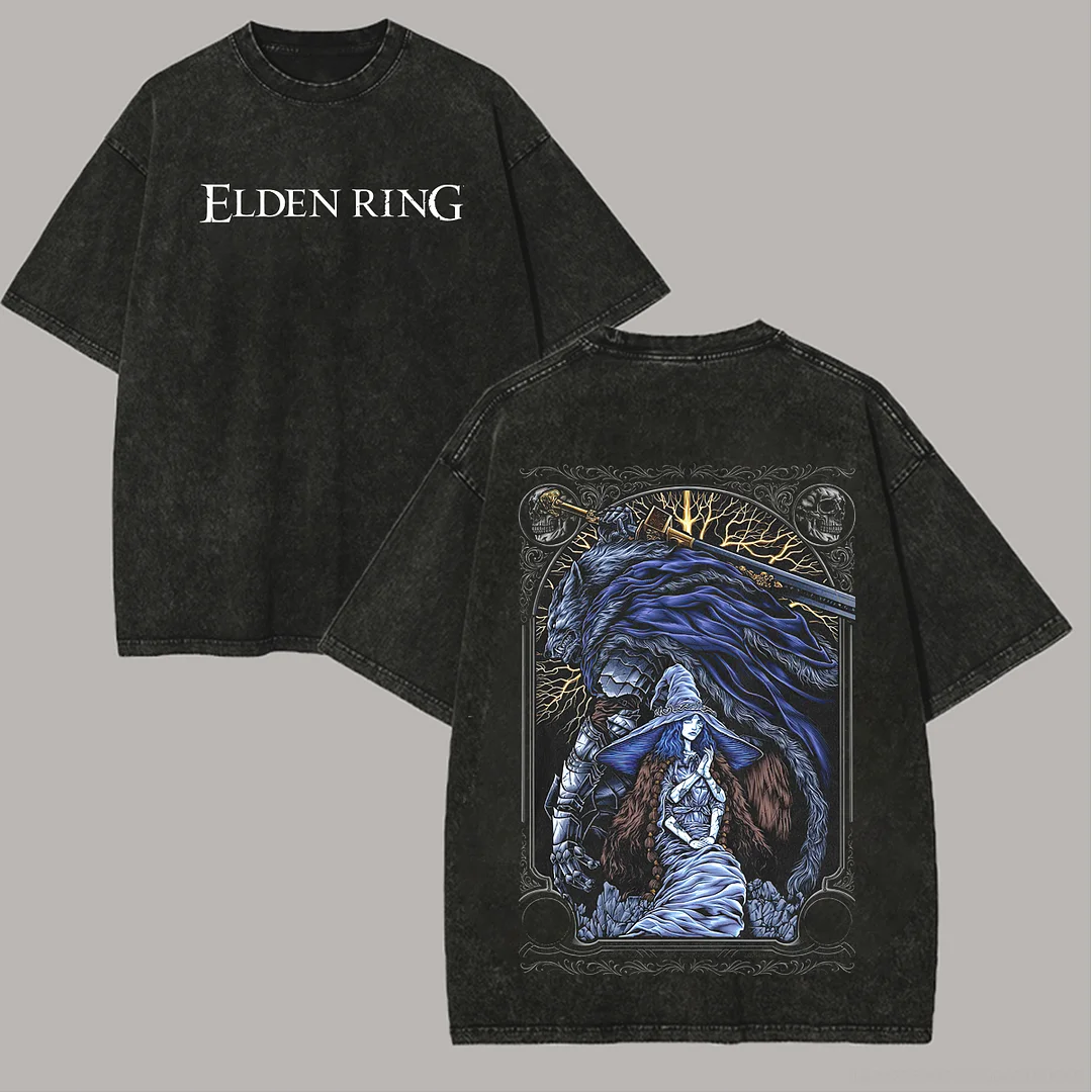 Elden Ring Printed Unisex Washed T-Shirt