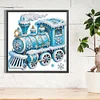 Diamond Painting-DIY Crystal Rhinestone Snow Train
