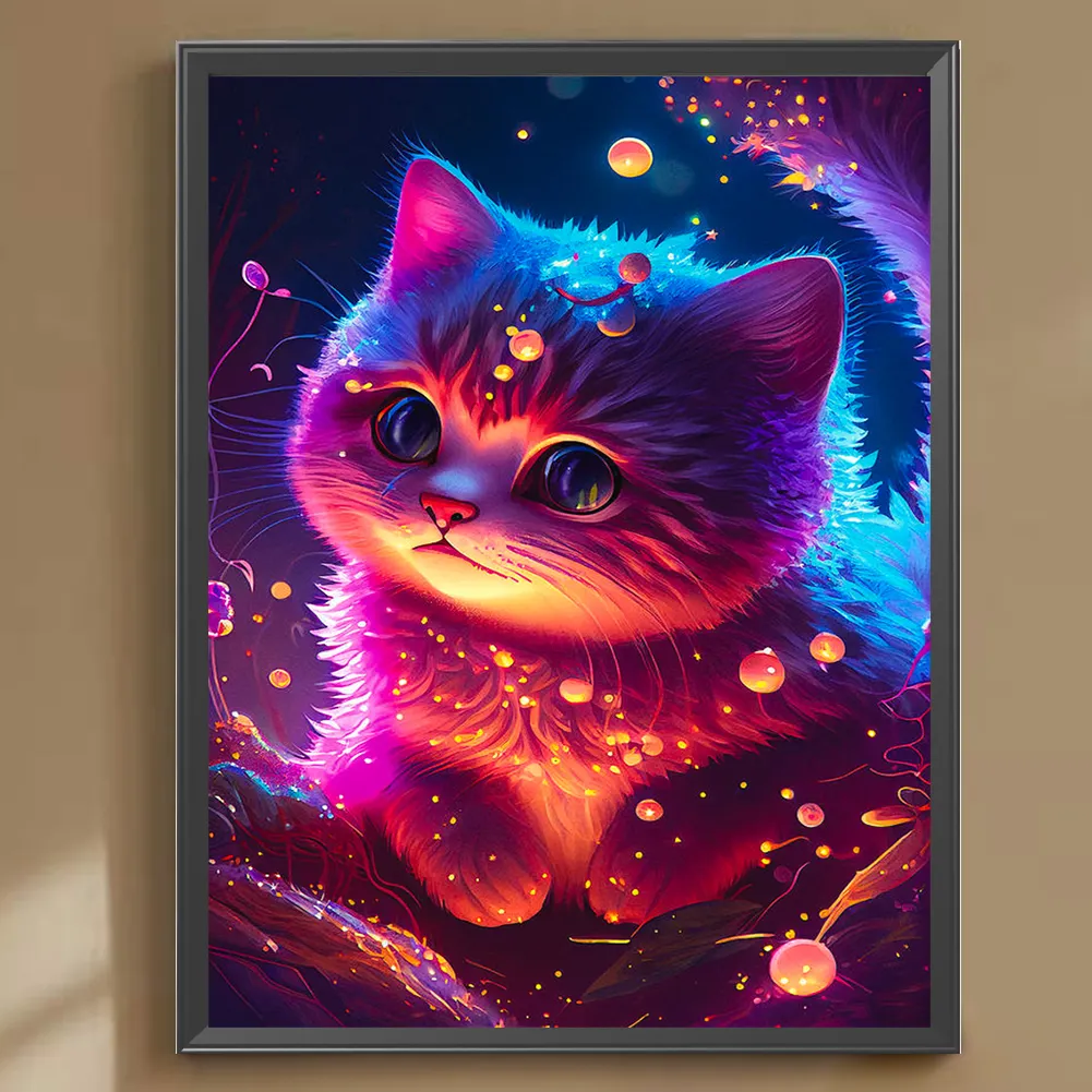 Diamond Painting - Full Round Drill - Cat(Canvas|30*40cm)