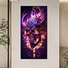 (US Only)Skeleton 5D DIY Full Drill Round Diamond Painting Kit Home Wall Decor 40x80cm