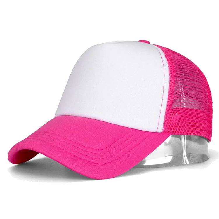 40 Colors Factory Price!Custom Logo Baseball Cap Trucker Hat 100% Polyester Hats Blank Mesh Cap Men Women Gorras