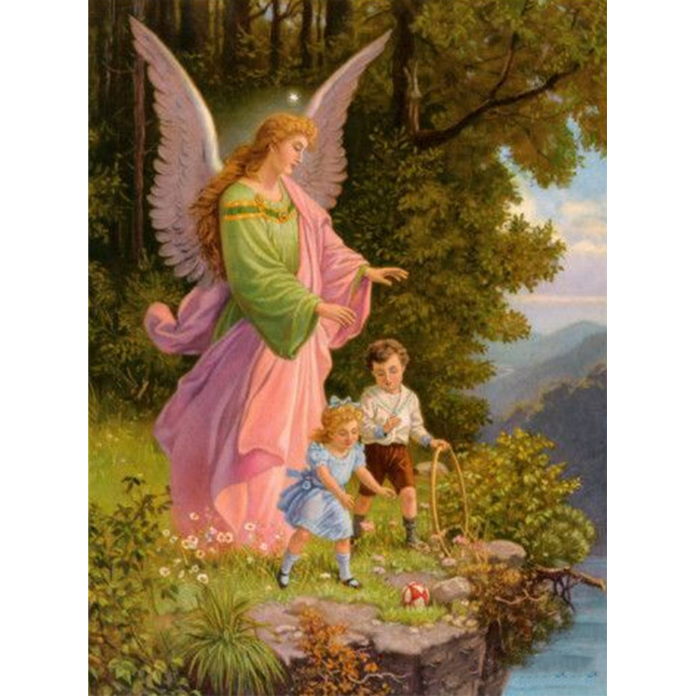 

Angel and child - Round Drill Diamond Painting - 40*50CM, 501 Original