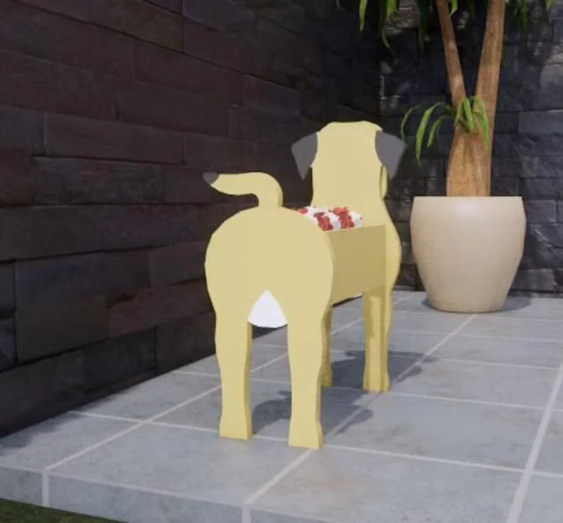 Border Terrier planter