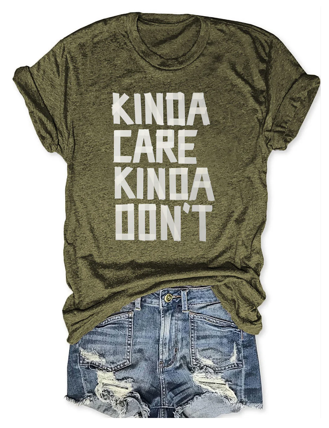 Kinda Care Kinda Don't T-shirt