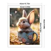 Rabbit In Tea Cup - 11CT Stamped Cross Stitch 40*50cm/15.75*19.69in