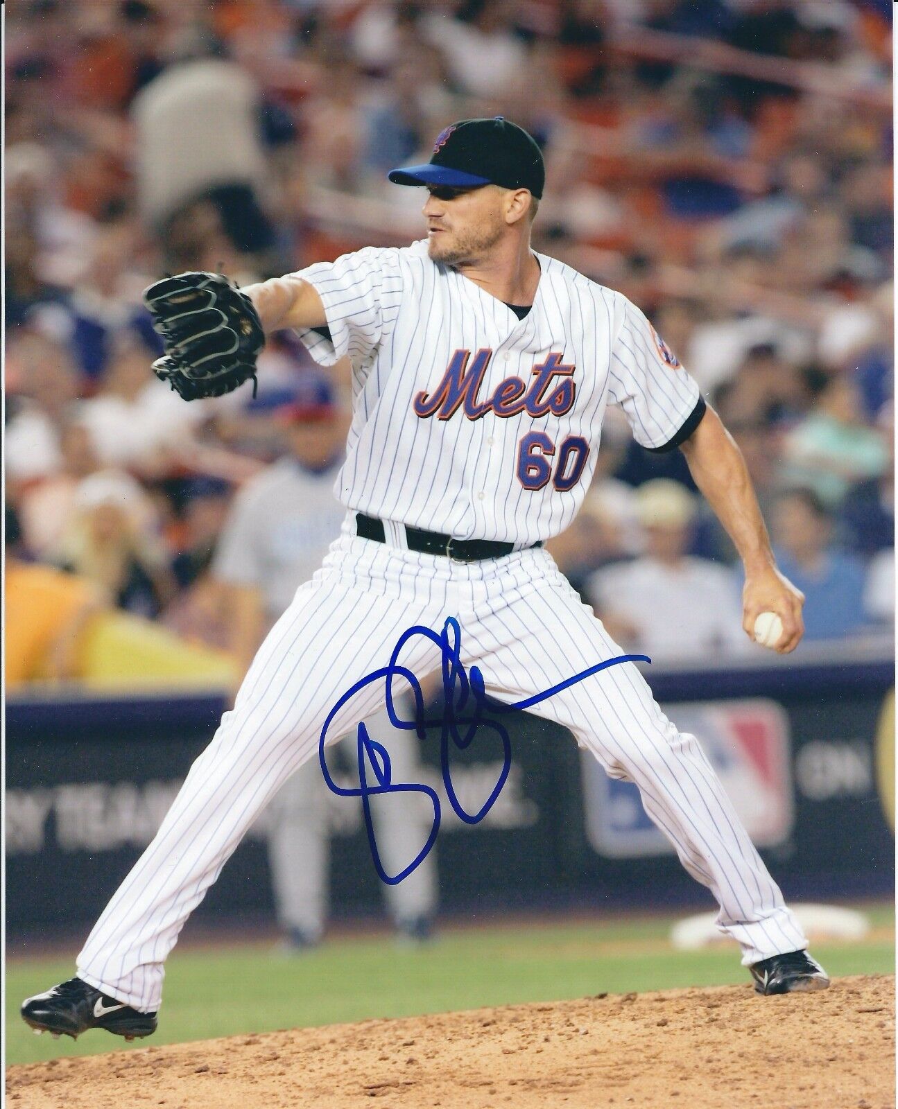 Signed 8x10 SCOTT SCHOENEWEIS New York Mets Photo Poster painting - COA