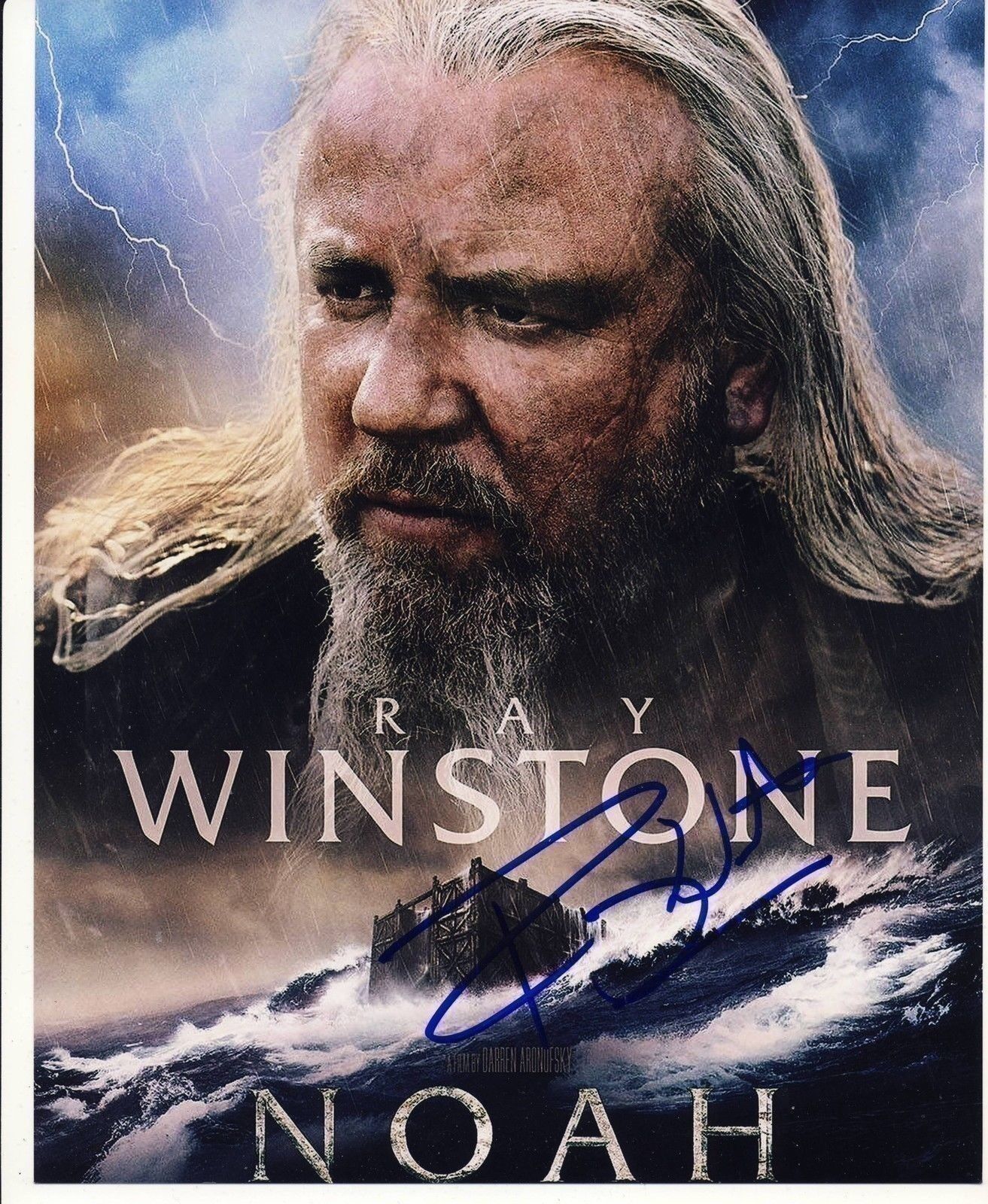 Ray Winstone Autograph NOAH Signed 10x8 Photo Poster painting AFTAL [6047]