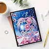 (US Local)Special Shaped Crystal Apple 50 Pages Diamond Painting Notebook for Beginners