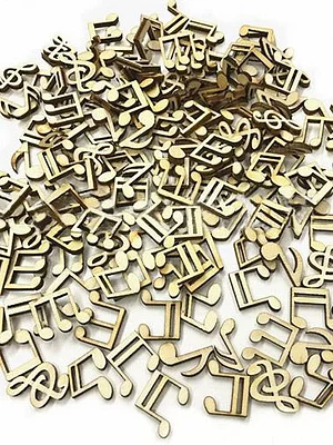 100 Pcsのdiy漫画ミュージカル木製ボタン 100 Pcsのdiy漫画ミュージカル木製ボタン