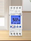 2 Channels Programmable 24Hours Time Clock Big LCD Display Digital Timer Switch