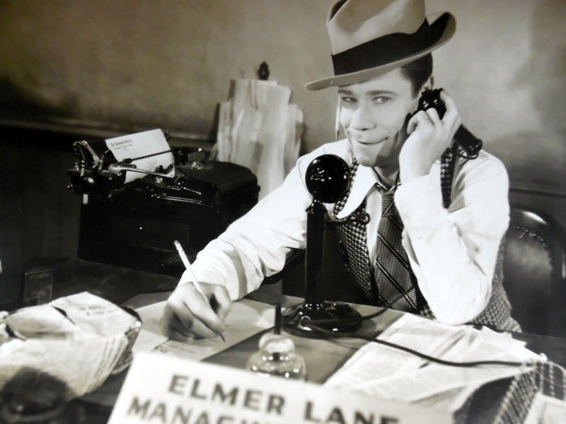 JOE E. BROWN 8 x 10 Film Publicity Photo Poster painting Riding On AIR 1937 Guy KIBBEE ak1408