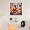 Mickey Winnie And Candle-11CT Stamped Cross Stitch 50*50cm/19.69*19.69in