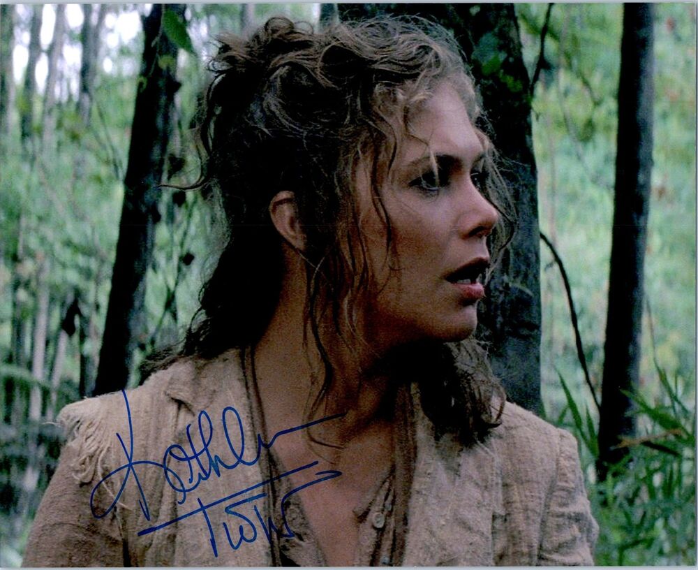 KATHLEEN TURNER Signed Autographed ROMANCING THE STONE 8x10 Photo Poster painting