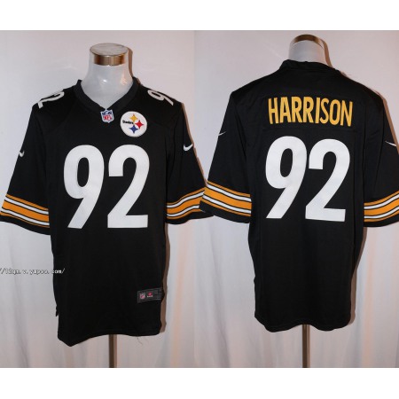 Men's  Pittsburgh Steelers #92 James Harrison Black Stitched NFL Limited Jersey