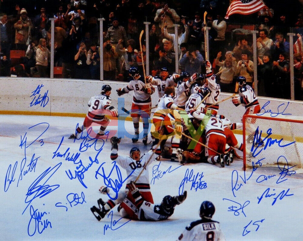 1980 Team USA Miracle On Ice Multi Signed 8x10 Autographed Photo Poster painting reprint