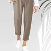 Gioiacombo&trade; Nuovi pantaloni casual da donna in lino di cotone sciolto a vita alta